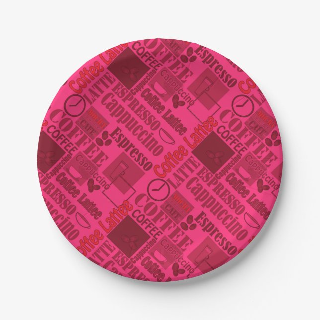 Assiettes En Carton Pouf à café d'amour (Devant)