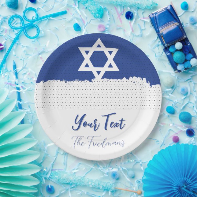 Assiettes En Carton Pour les fêtes juives Célébrations Bar Mitzvah (Fête)