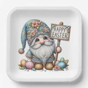 Assiettes En Carton Précieux Gnome Invitation Thème Pâques