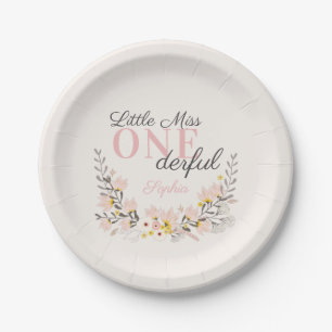 Assiettes En Carton Premier anniversaire petit manque un derful floral