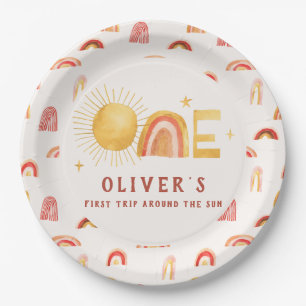 Assiettes En Carton Premier Tour Autour Du Soleil   Fête de 1er Annive