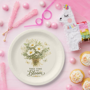 Assiettes En Carton Prenez le temps de fleurir Conception de bouquet