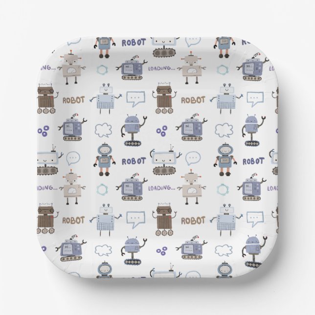 Assiettes En Carton Préparez-vous à un joyeux anniversaire pour les en (Recto)