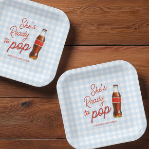 Assiettes En Carton Prêt À Pop Soda Pop Cola Boy Baby shower