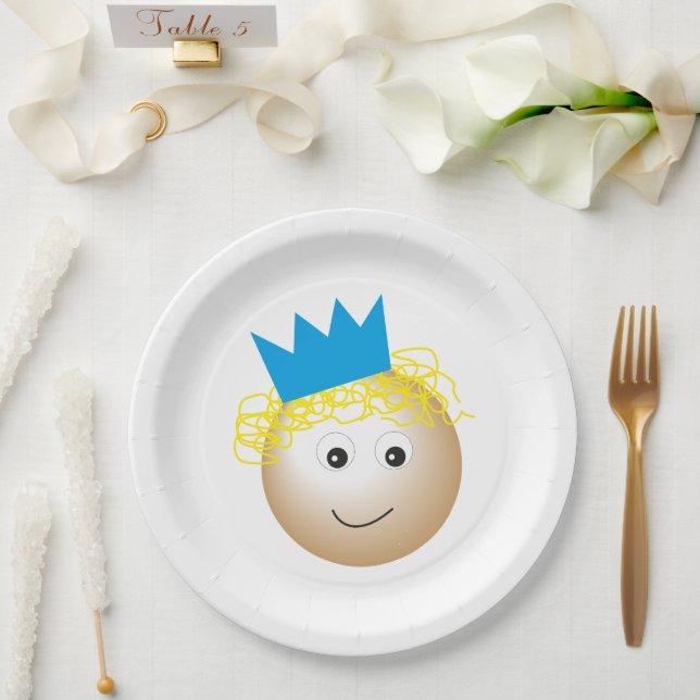 Assiettes En Carton prince en conte de fées, joyeux anniversaire (Mariage)