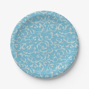 Assiettes En Carton Princess Blue Royal Storybook Fairy Tale Chic
