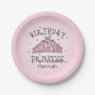 Assiettes En Carton Princesse ęr anniversaire de diadème