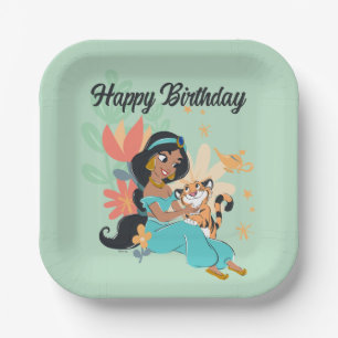 Assiettes En Carton Princesse Jasmine & Rajah - Moments magiques