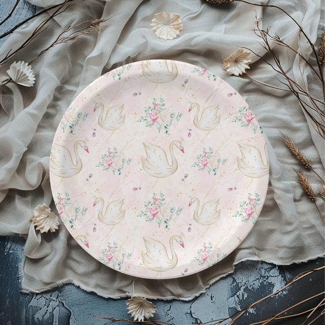Assiettes En Carton Princesse Swan (Créateur téléchargé)