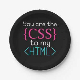 Assiettes En Carton Programmeur Vous Êtes Css À Mon Html