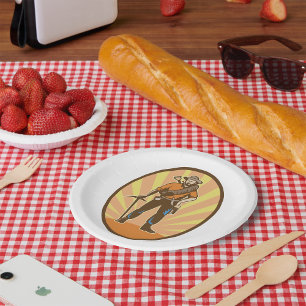 Assiettes En Carton Prospecteur mineur