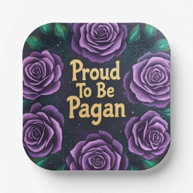 Assiettes En Carton Proud2BePagan (Recto)