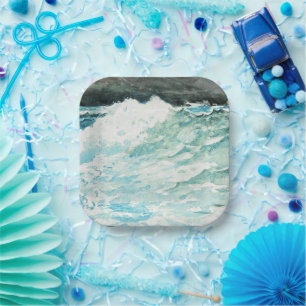 Assiettes En Carton Prouts Neck, tableau d'art de Winslow Homer,