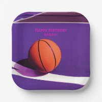 Purple Girls Basketball de fête d'anniversaire