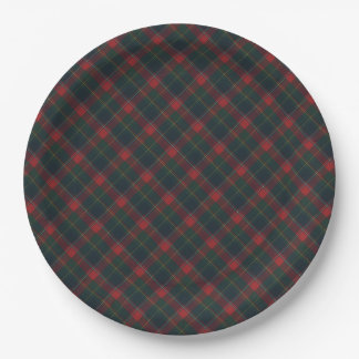 Assiettes En Carton Quebec  Provincial Tartan 