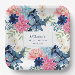 Assiettes En Carton Quelque chose de bleu avant de faire douche nuptia