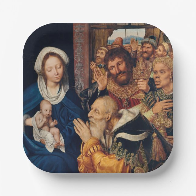 Assiettes En Carton Quentin Matsys - L'Adoration du Magi (Recto)