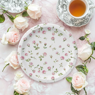 Assiettes En Carton Quinceanera Blush Rose Anniversaire