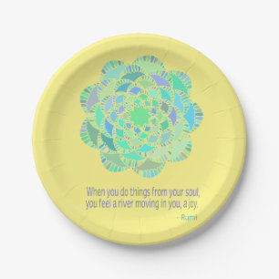 Assiettes En Carton Quota de Mandala Rumi Joy