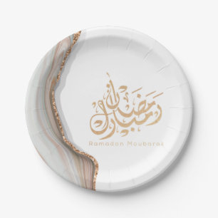 Assiettes En Carton Ramadan moubarak