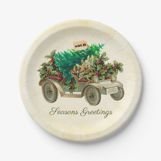 Assiettes En Carton Ramenez à la maison la plaque de papier d'arbre (Devant)