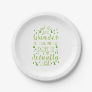 Assiettes En Carton Randonnée Drôle Dire