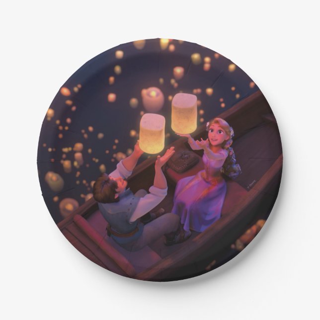 Assiettes En Carton Rapunzel | Faites votre propre magie (Devant)