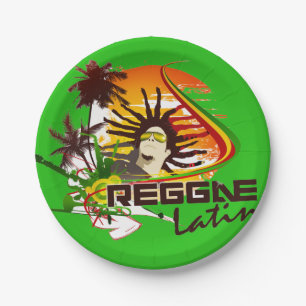 Assiettes En Carton Rasta de reggae de Cori Reith Rasta