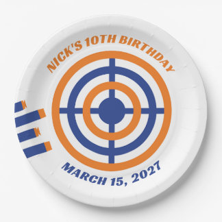 Assiettes En Carton Ready, Aim, Party! Nerf Gun Themed Birthday Party