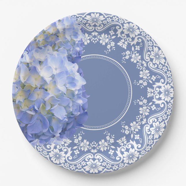 Assiettes En Carton Réception de mariage blanche de partie de dentelle (Devant)