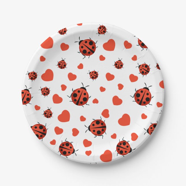 Assiettes En Carton Red Ladybug (Devant)