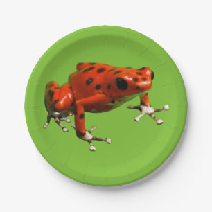 Assiettes En Carton Red Poison Dart Frog