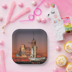 Assiettes En Carton Red Sky for Space Shuttle Atlantis Launch