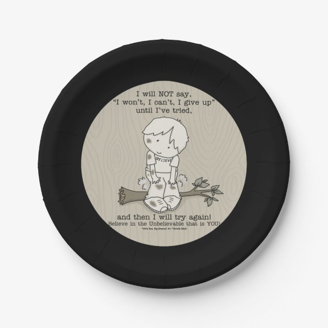 Assiettes En Carton Réessayer (Devant)