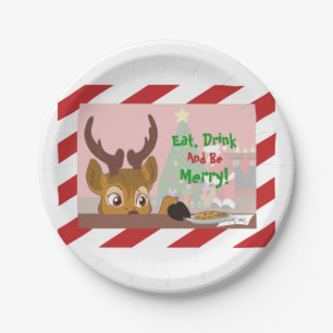 Assiettes En Carton Reindeer Love Cookies