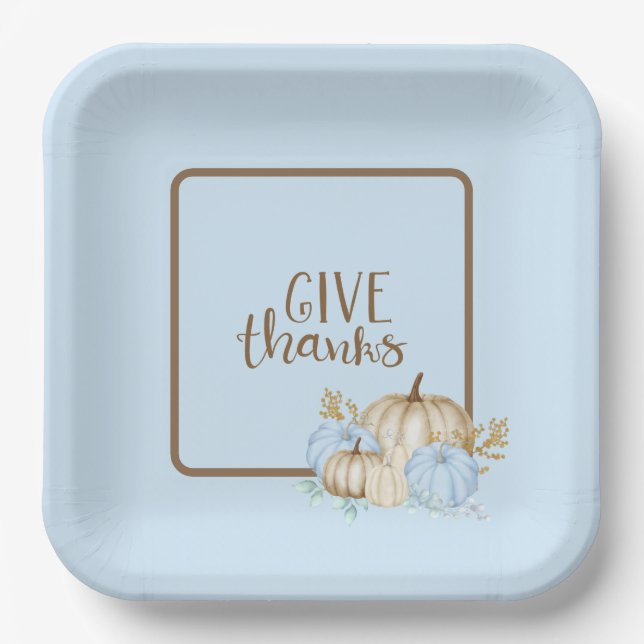 Assiettes En Carton Remerciez-nous de nous avoir remis Paper Plate (Recto)