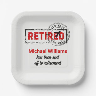 Assiettes En Carton Remise de la période de congé de retraite