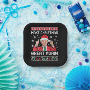 Assiettes En Carton Rendre Noël grand à nouveau Noël Noël amusant Trum