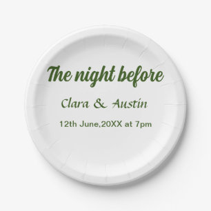 Assiettes En Carton Répétition dîner la nuit avant simple minimum m