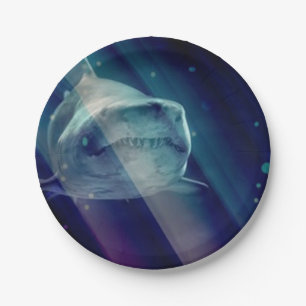 Assiettes En Carton Requin sous-marin mystique