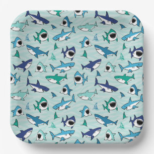Assiettes En Carton Requins