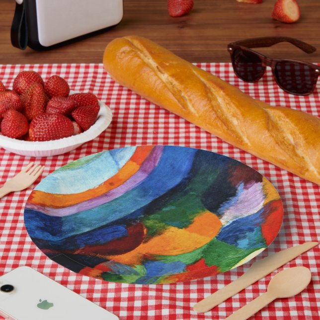 Assiettes En Carton Retarder - formes circulaires, soleil, lune, (Pique-nique)