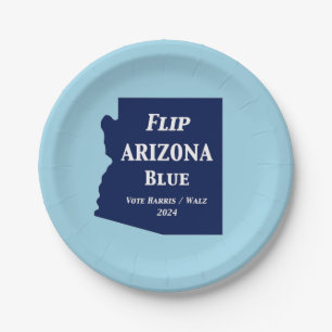 Assiettes En Carton Retourner Arizona Blue en 2024