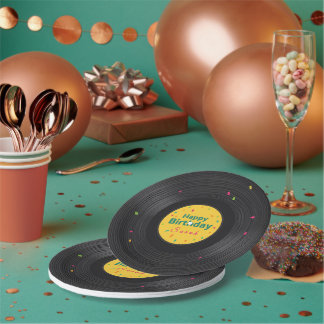 Assiettes En Carton Retro Music Party