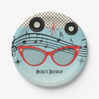 Retro Vintage 1950's Cinquante Anniversaire fête P