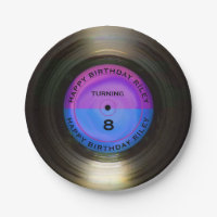 Retro Vinyl Record personnalisé fête d'anniversair