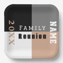 Réunion de famille Khaki, noir et blanc