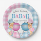 Révéler le genre Pink Blue En vichy bébé Q BBQ