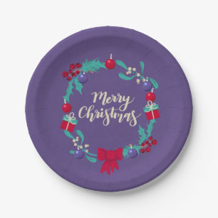 Assiettes En Carton Richesse de Noël