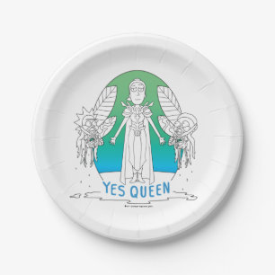 Assiettes En Carton RICK ET MORTY™   Oui Reine